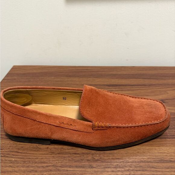 Tod\'s Burnt Orange Suede Slip-On Loafers main image 7